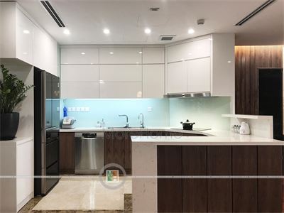 Thi công tủ bếp hiện đại tại chung cư imperia garden
