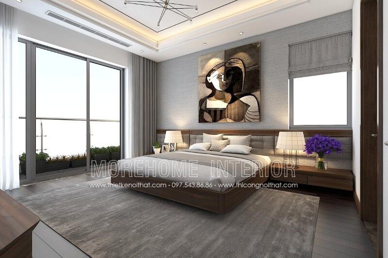 Thiết kế giường ngủ đẹp cho chung cư phong cách hiện đại và trẻ trung